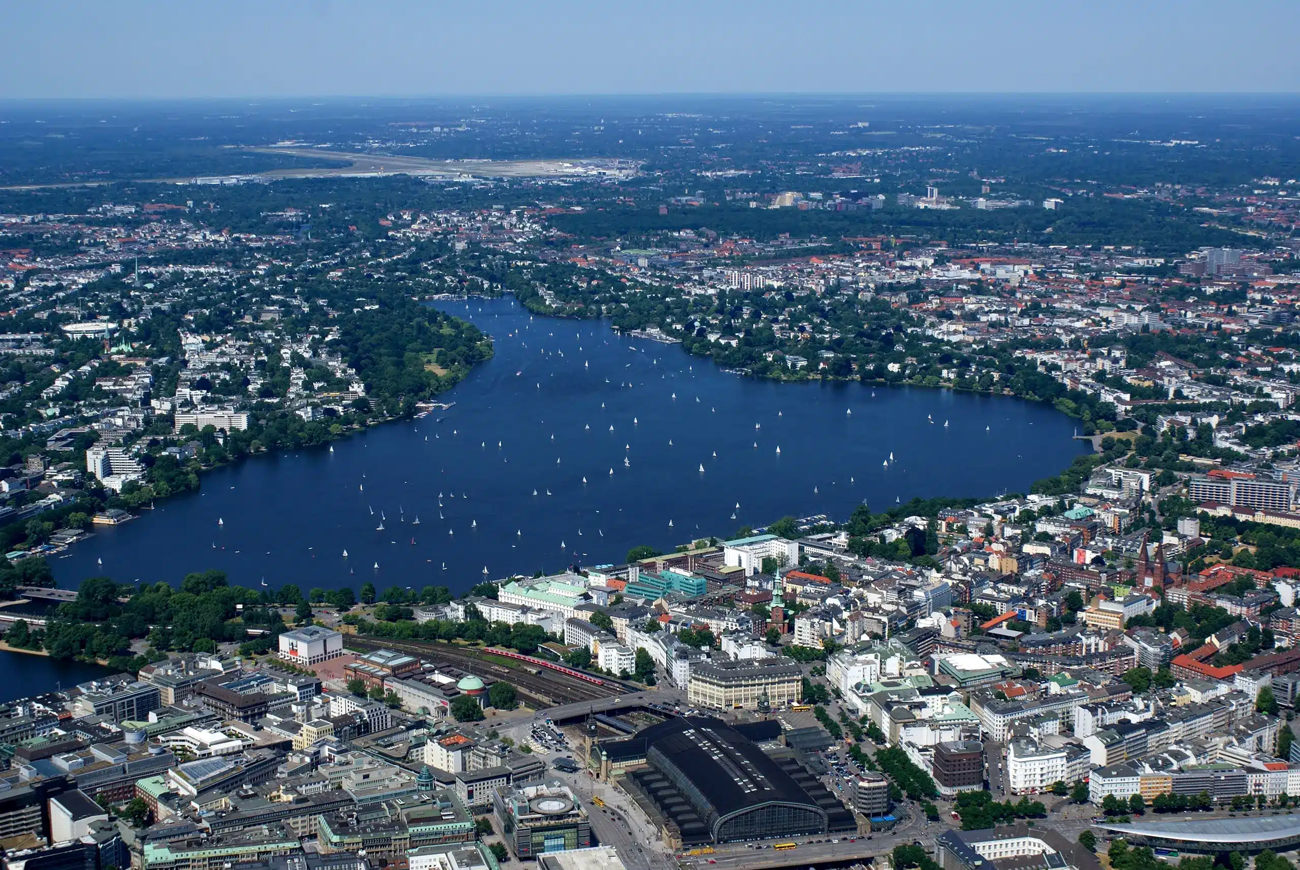 Luftbild der Außenalster